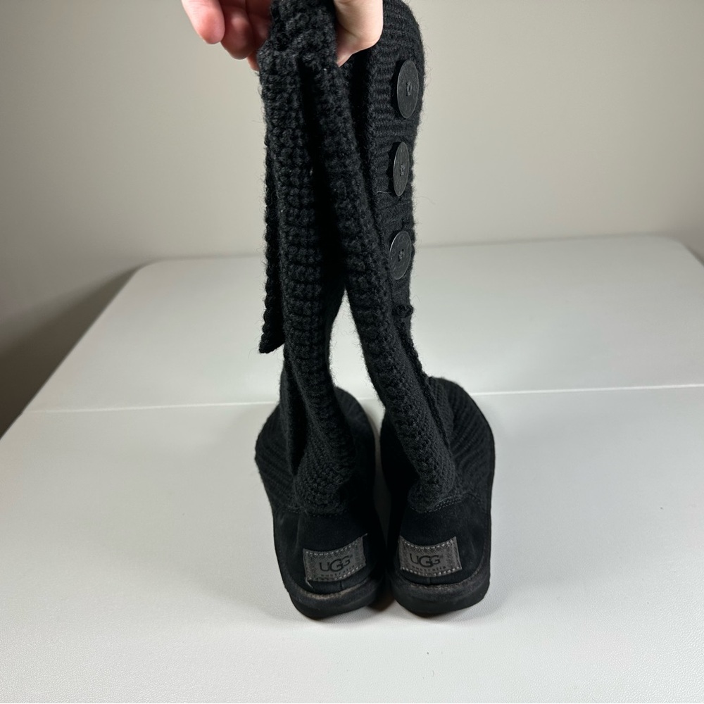 UGG Australia Classic Cardy Knit Button Boots - Picture 5 of 10